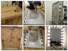 Much sleeker and sexier adjustable mirror his silver nickel metal vanity station is also stronger & more dependable. Diy Make Up Mirror Diy Makeup Mirror Diy Vanity Mirror Diy Vanity