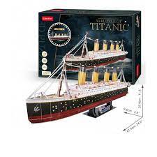 3d puzzle of titanic by metal earth. Puzzle 3d Titanic Con Luces Led Cubicfun Juguetoon Compra Online En Ebay