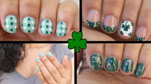 You've got it all with this one, even the beer! 3 Easy St Patrick S Day Nail Art Youtube