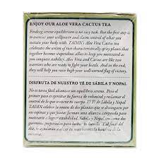 Tadin aloe vera cactus tea 1 52 oz. Amazon Com Tadin Aloe Vera With Nopal Cactus Tea No Caffeine Controls Blood Sugar Levels Lowers Cholesterol And Blood Pressure 24 Bags 1 52 Oz 43 2 G Pack Of 3 Grocery Gourmet Food