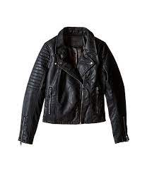 Blank Nyc Kids Vegan Leather Moto Jacket In Black Cat Big Kids Vegan Leather Moto Jacket Jackets Leather Jacket Black