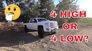 Testing 4x4 High And 4 Low Youtube