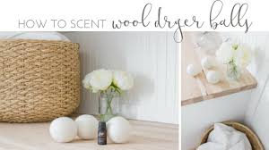 How To Scent Dryer Balls With Essential Oils Youtube