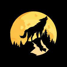 Moon Wolf Howling Mountain Trees Png 300 Dpi Transparent Etsy Wolf Howling Clip Art Moon Graphic