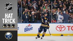 Jack Eichel Earns The First Hat Trick Of His Career Youtube