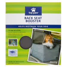 Top Paw Back Seat Booster Pet Car Seat In 2020 Pet Car Seat Pet Car Dog Car Booster Seat