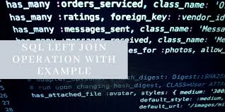 Sql Left Join Operation With Example In This Session We Will Learn How To Retrieve Data From Two Tables By Using Sql Left Join In 2020 Sql Operator Example