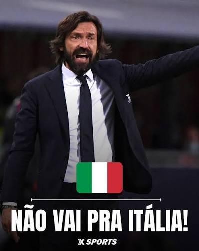 ANDREA PIRLO N&Atilde;O SER&Aacute; O NOVO T&Eacute;CNICO DA IT&Aacute;LIA! A Federa&ccedil;&atilde;o Italiana decidiu n&atilde;o avan&ccedil;ar com a contrata&ccedil;&atilde;o do treinador por conta de sua liga&ccedil;&atilde;o com uma casa de apostas russa. 🗞️