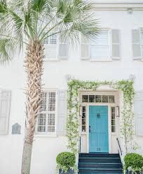 Porch with turquoise door and windows. 30 Astonishingly Gorgeous Front Door Paint Colors Laurel Home