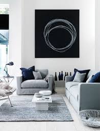 Grey Black And Blue Bedroom Grey Black White And Blue I Would Warm It Up With Some Wood Bronze Gold Copper Accents Home Contemporary Living Room Interior