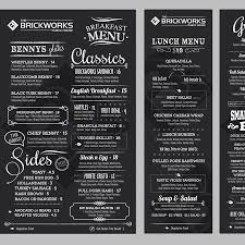 Create A Gastro Pub Menu By Istasik Peinture Ardoise Cremerie Brasserie