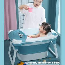 Do this by holding their head in your hands and soaking their feet in the tub. Children S Bathing Bucket Folding Tub Baby Swimming Tub Newborn Large Bath Barrel Home Baby Bath Tub Can Sit And Lie Cute Bear Inflatable Portable Bathtubs Aliexpress