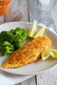 Brush both sides of the fish with lemon juice and the remaining 2 tsp. Parmesan Crusted Tilapia Taste And Tell