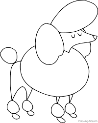 Download this running horse printable to entertain your child. Poodle Coloring Pages Coloringall
