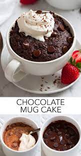 Microwave Chocolate Mug Cake The Ultimate Super Fast And Amazingly Easy Dessert It Literally Takes Just Easy Chocolate Desserts Easy Mug Cake Fast Desserts