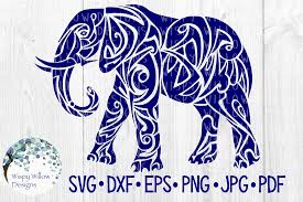 Download Tribal Elephant Graphic By Wispywillowdesigns Creative Fabrica PSD Mockup Templates