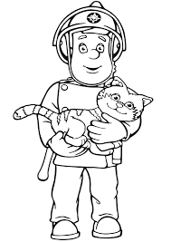 75 fireman sam printable coloring pages for kids. Sam And Cat Coloring Page Novocom Top