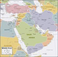 Map of southwestern asia and the middle east map of asia. Map Of The Middle East And Surrounding Lands
