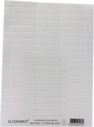 Here you may to know how to print q connect labels. Q Connect Kf21003 Suspension File Label Insert White Single Sheet Of 51 Strips Amazon Co Uk Office Products