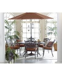 Oasis outdoor patio furniture dining sets & pieces. Furniture Chateau Outdoor Cast Aluminum 7 Pc Dining Set 60 Round Dining Table And 6 Dining Chairs Created For Macy S Reviews Furniture Macy S