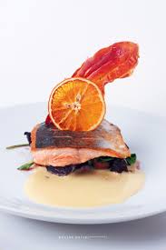 Haute Cuisine Chef Justin David X X3d Anti00gravity This Would Be The Roast Side Of Tasmanian Salmon On A Bed Of A Food Plating Food Presentation Fine Food