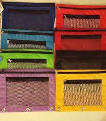 Clear Zippered Pencil Pen Crayon Case Pouch Bag Organizer For 3 Ring Binder Zipper Pencil Case Pencil Case Pouch Pouch Bag
