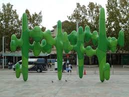 The Bright Green Blob Like Sculpture By Perth Born Artist James Angus Has Been Described By The Judges Who Chose It In Public Art Abstract Sculpture Sculptures