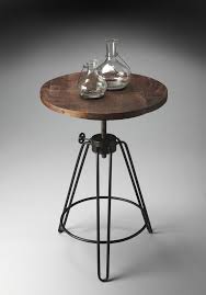 Roanoke Side Table Wood Accent Table Side Table Industrial Side Table