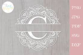 267 free vector graphics of snowflakes. Split Monogram C Frame Graphic By Mysvgdesigns Creative Fabrica