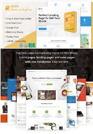 Responsive Ebook Landing Page Template Wp Theme Businessmeg Landing Page Page Template Ebook