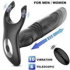 Male Prostate Massager Thrusting Dildo Anal Plug Vibrator Sex Toys For Men  Women | eBay