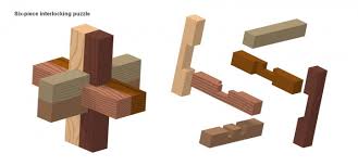 I don't own the same puzzle as you, but i have a burr puzzle set that is close. Six Piece Burr Puzzles Craftsmanspace