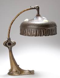 Art Nouveau Table Lamp C 1905 Berlin Jugendstil Oude Lampen Vazen