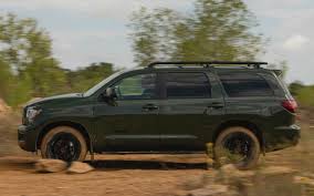 Actual mpg will vary based on driving habits, weather, temperature. Toyota Sequoia Trd Pro 2020 Suv Drive