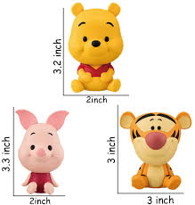Buy Memovan Winnie The Pooh Cake Topper Pooh Bear Cake Topper Cupcake Topper Winnie Characters Toys Mini Figurines Collection Playset Pooh Cake Decoration For Kids Birthday Baby Shower Party Supplies Online In