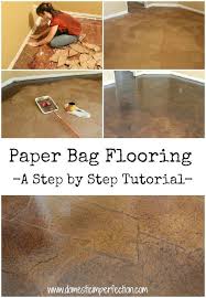 Flooring Made Out Of Paper Very Interesting Concept And The Results Are Look Like Leather Or Stone Such A Budget F Paper Bag Flooring Paper Flooring Flooring