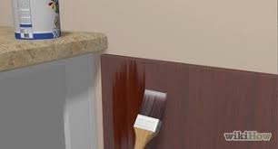 There is a product called liquid sand found in the paint department that dulls the shine on varnished walls or furniture so. How To Paint Varnished Cupboards 6 Steps With Pictures