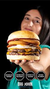 Modo John ! 💪💪 540 gr de carne, Cheddar, Panceta crocante, Aro de  cebolla, Huevo y mucho amor ❤️🍔 LAS MÁS GRANDES SON SANTIAGUEÑAS 💪  #somosdesgo #hamburguesas
