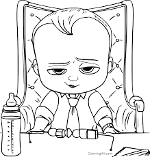 Since the day you found out you were expecting, you've probably been dreaming about what your baby might look like. Boss Baby And His Feeding Bottle Coloring Page Coloringall