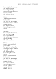 Dapatkan lirik lagu lain oleh jamrud di kapanlagi.com. Lirik Lagu Ada Rindu Untukmu