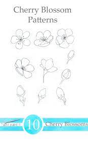 Cherry Blossom Patterns Just Paint It Blog Cherry Blossom Painting Flower Drawing Tutorials Cherry Blossom Drawing