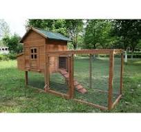 Outdoor Medium 80'' Wooden Chicken Coop Nest Box Hen House Poultry Cage Pet  Hutch Garden