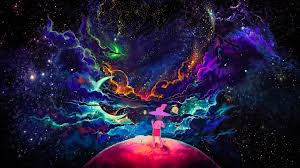 Whether its a book, movies, various works of art, and so on. The Midnight Gospel 4k Wallpaper Planet Painting Wallpaper Space Man And Dog