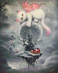 Fairy Cat Illustration De Chat Dessin Animaux Mignons Dessin Chat