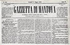 In the same year la gazzetta di mantova was. File Ultimo Numero Della Gazzetta Di Mantova Sotto La Dominazione Austriaca Jpg Wikimedia Commons