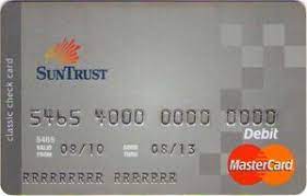We did not find results for: Bank Card Mastercard Debit Suntrust Suntrust United States Of America Col Us Mc 0016