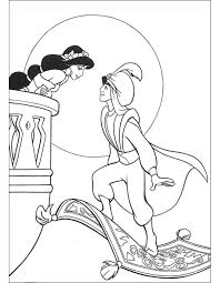 You could also print the picture using the print button above the image. Online Coloring Pages Coloring Page Aladdin Flew To Jasmine On The Magic Carpet Aladdin Download Print Coloring Page