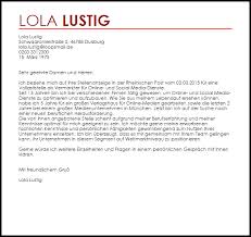 Bewerbung Als Online Marketer Social Media Bewerbungsschreiben Livecareer