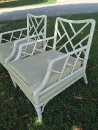 Vintage Pair Faux Bamboo Chinese Chippendale Arm Lounge Club Chairs Fretwork At 1stdibs
