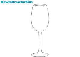 How to draw a wine glass and bottle. How To Draw A Wine Glass Easy